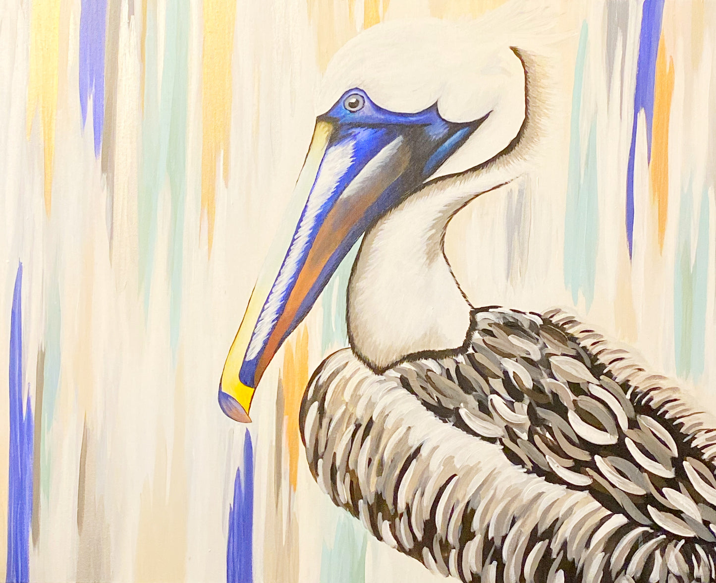 Pelican Broussard Original Painting – Bluebird Revival Art by Carissa ...